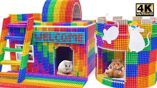 DIY - How To Make Hamster Castle Pet From Magnetic Balls (Satisfying ASMR) | Magnet World Series