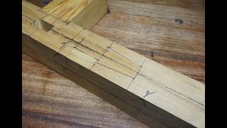 Wood Joints / Stepped goose neck splice