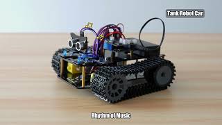 ACEBOTT New Release | QD004 ESP32 Smart Tank Robot Car Kit With IR Remote Control With Tank Pack