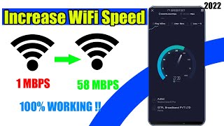 How to Increase Wifi Speed 2022 | Boost WiFi Speed on Android !