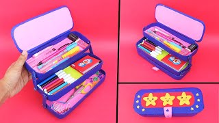 How to make Pencil Box from waste cardboards/ Best out of waste/ DIY Pencil Case
