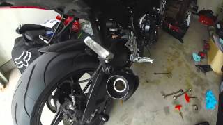 2014 Gsxr 750 M4 exhaust cat del