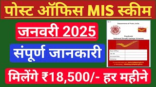 Post Office Monthly Income Scheme (MIS) 2025 | Post office MIS scheme 2025