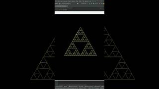 Python Turtle Fun #31 | Creating a Sierpiński Triangle Pattern Using Python Turtle! 🐢✨🔺#python