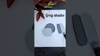 How to get grey colour and shades by acrylics | acrylic colour mixing for grey #grey #shortsfeed