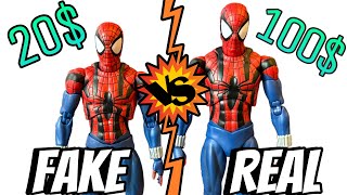 CT Toys 143 Ben Reilly Spider-Man Review and Comparison (Bootleg vs. Original)