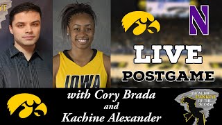 IOWA - NORTHWESTERN POSTGAME with Kachine Alexander / BIG TEN / Iowa Women's Basketball Postgame