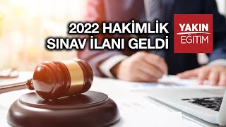 2022 HAKİMLİK SINAV İLANI GELDİ