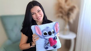 МК НАВОЛОЧКА С 3Д СТИЧЕМ 💙 | How to crochet pillow with 3D Stitch 💙 #вязание #crochet