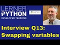 Python interview question #13: Swapping variables