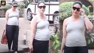 Heavily Pregnant KAREENA KAPOOR Khan Walks SLOWLY, FLAUNTS BABY BUMP