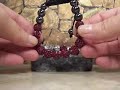 2 dark red u0026 silver overlay shamballa bracelets adjustable 10mm