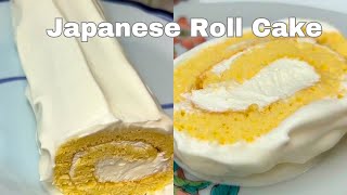 Fluffy Japanese Roll Cake 🍰 A Delicate Treat That Melts in Your Mouth