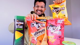 අපි අද කමු DORITOS -  FOUR Flavours  Taste Test