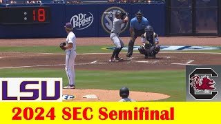 LSU vs South Carolina Baseball Highlights, 2024 SEC Tournament Semifinal
