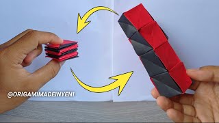 How to make a paper MAGIC CUBES SPIRAL like POP IT fun, Easy Origami