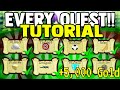 *ALL* QUESTS TUTORIAL (EASY) 2022| Build a Boat for Treasure ROBLOX