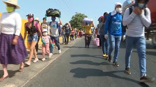 Migrantes hambrientos dejan Lima ante pandemia | AFP