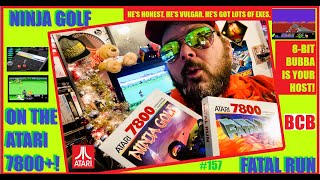 BCB 157: NINJA GOLF \u0026 FATAL RUN on Atari 7800+ Full Unboxing, Gameplay \u0026 Review w/ 8-Bit Bubba!