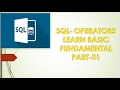 SQL Set Operators Part 01:Comparison and Logical Operators/Learn for grow/Concept#07