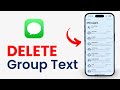 How to Delete a Group Text on iPhone