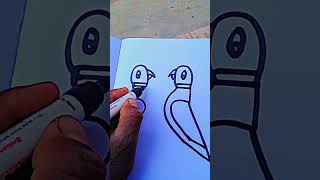 Can you do it birds drawing very easy #drawing #shortvideo