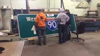 Overhead Sign Assembly