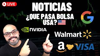 02/17 🔴 ¿Qué pasa bolsa USA? | Walmart se recupera | Amazon y Visa 🤝 | EARNINGS $ROKU $PLTR $CSCO