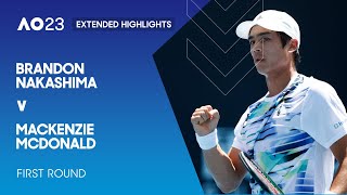 Brandon Nakashima v Mackenzie McDonald Extended Highlights | Australian Open 2023 First Round