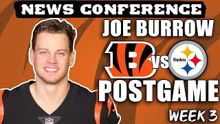 Joe Burrow on Cincinnati Bengals 24-10 win over Pittsburgh Steelers