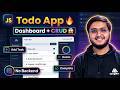 Build Todo App Dashboard using LocalStorage | JavaScript Project (CRUD App)