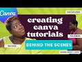 Behind the Scenes of Creating Canva Tutorials - How to Create a Curve Text | Carey Digital