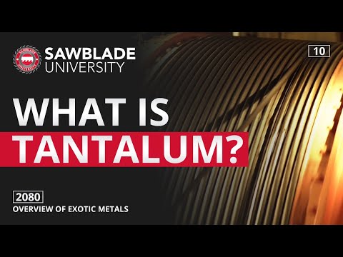 What is the freezing point of tantalum?