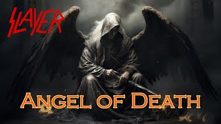 Angel of Death by Slayer - lyrics as images generated by an AI