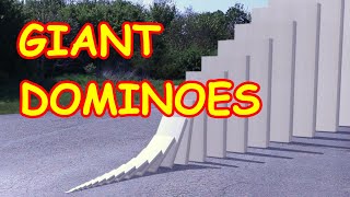 GIANT DOMINOES - World’s BIGGEST domino simulation
