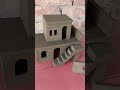 beautiful clay house making with swimming pool 🌊🏠 clayhouse mudhouse craft