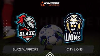 Winners Goal Pro Cup. Blaze Warriors - City Lions 16.12.24. First Group Stage. Group В