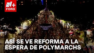 Polymarchs: Así se ve desde el aire Paseo de la Reforma previo al mega show de high energy