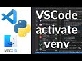 Set Up Python Virtual Environment In Visual Studio Code (VS Code) On Mac | VSCode activate venv