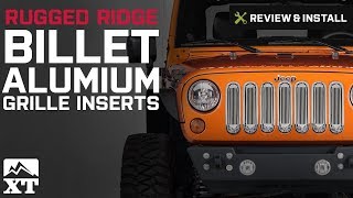 Jeep Wrangler Rugged Ridge Billet Aluminum Grille Inserts (2007-2016 JK) Review \u0026 Install