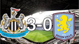 Newcastle United 3-0 Aston Villa