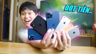 TOÀN BỘ iPHONE MÌNH TỪNG MUA TỪ TRƯỚC ĐẾN NAY: iPHONE 5, iPHONE 6S, iPHONE 12 PRO...