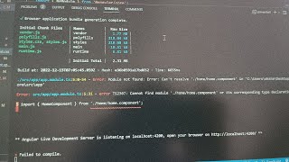 Error: Module not found | How to delete component in Angular | *failed compiled