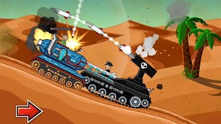 Hills of Steel Gameplay New Upgraded Tanks