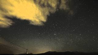 タイムラプス：福島県：安達太良山の星空：D4s 12sec.