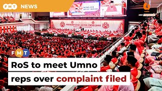 RoS to meet Umno representatives next week about no-contest motion