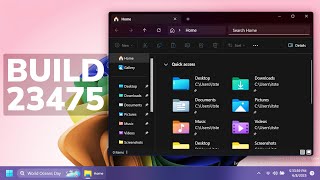 New Windows 11 Build 23475 – New Home Page and Address Bar in File Explorer, and Fixes (Dev)