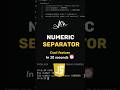 Numeric Separator - JavaScript Tutorial - #reactjs #javascript #shorts