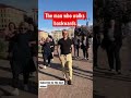 The man who walks backwards #shorts #respect