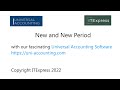 New Accounting and new period - https://www.uni-accounting.com/versions